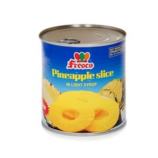 Fresco 파인애플 슬라이스 통조림, 410g, 1개
