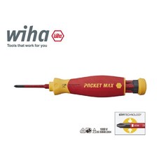 德國 Wiha 2831-09040 4件絕緣綜合彈夾替換式電工起子套裝，電工專用安全耐用, 1個