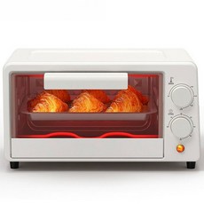 JODDA 에어프라이어 미니 오븐 토스터 화이트, 10L