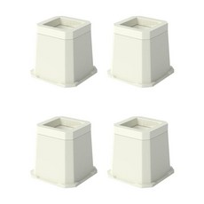 GHSHOP 가구 라이저 의자 다리 리프트 소파 테이블에 대한 조용한 미끄럼 방지 충격 흡수 침구 액세서리, 베이지 사다리꼴