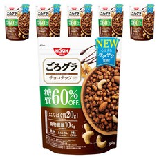 NISSIN 日清 減糖巧克力穀物麥片, 6包, 350g