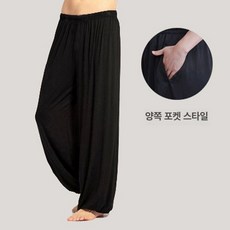 남성 요가복 블랙 스포츠웨어 남자긴팔상의 탱크 트레이닝복, 양쪽 포켓 블랙, XXXL