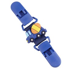 KIDS PARK 雙頭防掉夾 可愛造型奶嘴夾 嬰兒奶嘴防掉鏈 安全材質 多款可選, 2歲以下, 油罐車, 1個