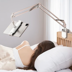 딜러버 침대 아이패드 핸드폰 거치대, 화이트