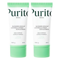 퓨리토 서울 원더 릴리프 센텔라 데일리 선 로션, 2개, 60ml