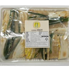 다정메밀전 당일조리 수제메밀전 8장 메밀전 부침개 배추전, 1.2kg, 1개, 기본 먹기편한 썰어서 구성  8장