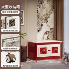 馬年收納櫃家用帶輪大容量衣服整理櫃客廳臥室寶寶衣物被子收納箱, 獨立包裝, 1層