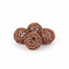 모두상회 등나무 만들기 5cm 목공예DIY, 브라운계열, 4개, 브라운