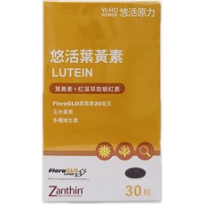 悠活原力 葉黃素+紅藻蝦紅素複方軟膠囊, 1個, 30顆