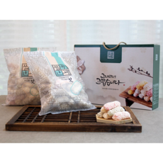 추석 선물세트 궁중한과 G 찹쌀혼합유과 1kg 선물세트 해담유과, 1박스