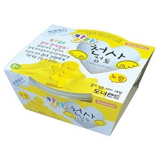 도너랜드 천사점토 20g 30g 70g 140g 210g 350g 800g벌크 3색세트 6색세트, 칼라 천사점토 30g 벌크 노랑, 1개