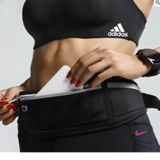 코지톡 3칸분리 초경량 방수 러닝벨트 허리힙색 러닝가방, 1개, 1개