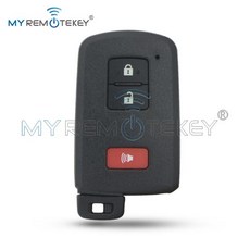 REMTEKEY FCC HYQ14FBA Toyota Prius 2016 PN 89904 52290 용 패닉 기능이있는 스마트 키 케이스 2 버튼