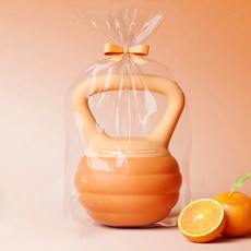 SAIVEINA 여성 입문자 초경량 소프트 케틀벨 아령 PVC 부드러움 근육 운동 전신 운동 내장재 카보런덤 부피 작은 케틀벨, 2.5kg, 오렌지, 1개