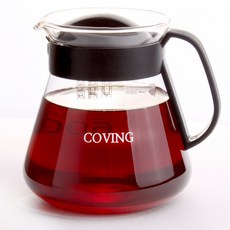 핸드드립 커피서버 600ml 계량 커피 주전자, 1개, 단일