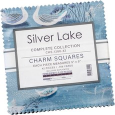 Sanja Rescek 실버 레이크 참 스퀘어 42 12.7cm 사각형 팩 Robert Kaufman CHS-1280-42 308069 8907273062, Sanja Rescek 실버 레이크 참 스퀘어 42 1