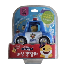 아기상어 핑크퐁 미니 비상 경찰차 완구, 혼합색상, 1개