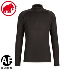 MAMMUT 長毛象 男 Performance Thermal AF長袖保暖排汗衣 黑