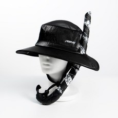 썬캡 잠수용 래시가드 빅캡 래시가드 래시가드 래시가드 래시가드 선캡 수중 잠수용, 블랙 가장식 호흡관