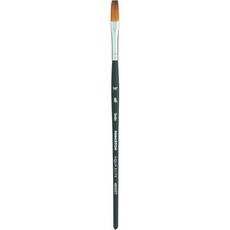 프린스턴 아쿠아 엘리트 시리즈 4850 합성 콜린스키 수채화 물감 브러시 스트로크 34인치, Size 3/4 inch, Matte Black