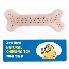 고냥냥 개냥냥 강아지 네츄럴 이갈이 장난감 터그놀이, 1개, 핑크(소고기)