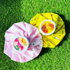 얼음 주머니 냉온 다용도 찜질 스포츠 골프 얼음팩 아이스백, 바나나+핑크, 2개