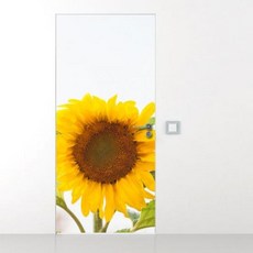 gb236-미소짓는해바라기_현관문시트지, 단품