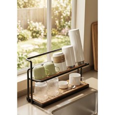 BEST-BB 컵 정리대, 1개, 블랙