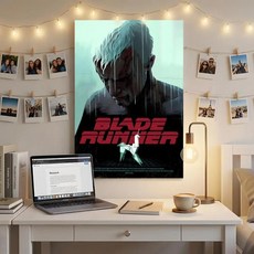 클래식 영화 러너 포스터 벽 데칼 떼어내고 붙이기 프린트 방수 홈 데코, 13. White15