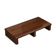 싱크대 키높이 발판 책상밑 원목 받침대 주방 성인용, 60x30x12 / 브라운