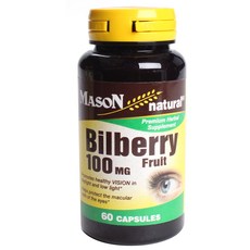 MASON natural 山桑子萃取膠囊 100mg, 60顆, 1罐