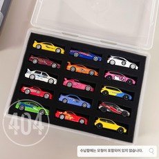 Hot Wheels 보관함 minigt 토미카 64 스케일 자동차 모델 투명 디스플레이 상자(404 모델 보관), S15 소형 수납함 2개