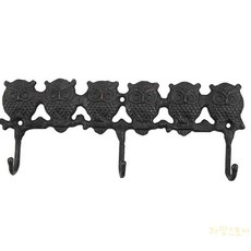 라망 주물 옷걸이 3구 부엉이