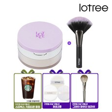 [금액별GIFT][로트리] 루스 파우더 + 라이프터치 브러시 세트 21호/23호/바이올렛 (택1), 21호 아이보리, 1개, 21호 아이보리
