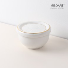 미소아트 24K 골드림 도자기 뚜껑 찬통, 1개, S