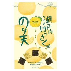 Maruka Foods Setouchi Series 김 튀김 스낵 세토우치 핫사쿠 귤 맛, 50g, 1개