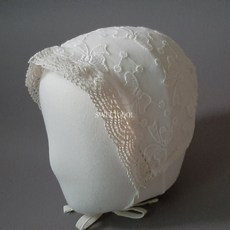 백일 아가 여름 레이스 보넷 면 모자