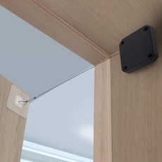 도어클로져 방문 자동 문닫힘 걸쇠 와이어 잠금장치, 1개, 몽땅 도어클로저 화이트