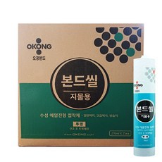 오공본드씰 지물용 도배 실리콘 수성 300ml (투명), 25개