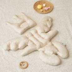 에시앙범보의자 퍼니크라운 2종세트(베개+라이너), 루나그레이, 루나그레이, 루나그레이:루나그레이