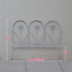 담장 칸막이 가림막 좁은형 옥상 목재 펜스 야외정원 펜션, A. 레트로 화이트 2406