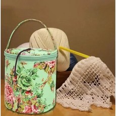 비엘스키 니트 울 재봉 보관 가방 토트백 코바늘 도구 케이스 빈 실 크로셰, D type  BL09833, 1개