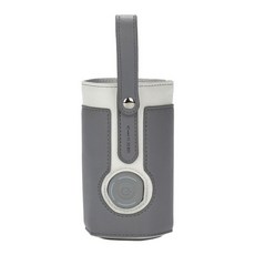 QDY 접이식 아기 젖병 워머 3 온도 온도 조절기 일정 난방 워머 아기 젖병 쿨러 여행용 실내 야외, 짙은 회색, 1개