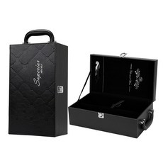 레드와인 가방 2개보관 와인가방 스페이스 휴대용 세상에 세트 숄더 보냉편 블랙 6개