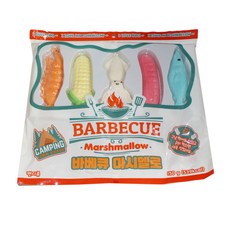 바베큐 마시멜로 5가지 해산물 모양 캠핑 꼬치 구워먹는 마시멜로우, 1개, 150g