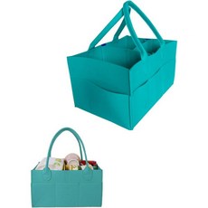 아기 기저귀 캐디는 육아용품 보관 자동차 정리 그리고 샤워를 위한 사려 깊은 선물로 설계된 다용도 바구니입니다. 기저귀와 물티슈를 보관하기에 완벽합니다. 라이트 그레이 블루, Turquoise