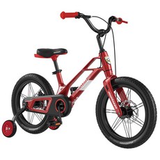 Montasen 兒童腳踏車 鎂合金車架 送打氣筒 腳撐, 紅色, 1個