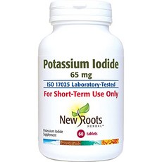 요오드화칼륨 65mg | 비상용 방사능 보호 및 갑상선 지원 Potassium Iodide 65 mg | Emergency Use Radiation Protection & Thyr, 1개