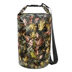 MARCHWAY 플로팅 방수 드라이 백 백팩 5L/10L/20L/30L/40L 롤 탑 자루는 카약 래프팅 보트 타기 수영 캠핑 하이킹 해변 낚시를 위한 장비를 건, 나뭇잎 카모