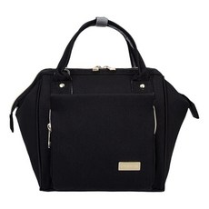 Atsabdas 소형 기저귀 가방 토트 크로스보비 아기 가방 컨버터블 백팩 여성용 기저귀 지갑 여행 작업 가방 (블랙), 블랙